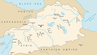 Tigranes the Great's empire circa 80 BC