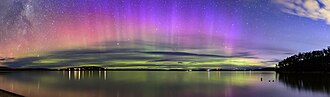 Due to Tasmania's proximity to the south magnetic pole towards Antarctica, the Aurora australis can sometimes be seen.