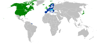 Countries that have signed security agreements with Ukraine: a bilateral agreement, the country is in both NATO and EU bilateral, is in NATO only bilateral, is in EU only no bilateral, but a part of the EU security agreement with Ukraine