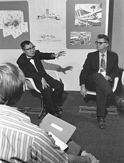 Meeting regarding proposed mass transit for Arlington including discussion of a monorail, circa 1972