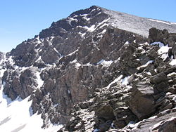 The Mulhacén, the highest peak in the Iberian Peninsula