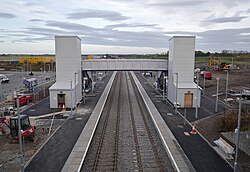 Station under construction, October 2022
