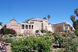 The Mission San Juan Capistrano.