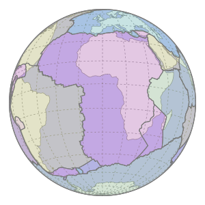 Today, the African plate is moving over Earth's surface at a speed of 32.51 km per million years relative to the Earth's "average" crust velocities (see NNR-MORVEL56)