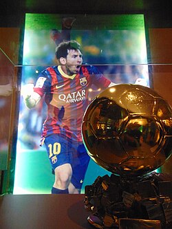 Messi, the player with the most Ballons d'Or in football history