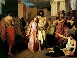 Oedipus and Antigone, by Charles Jalabert