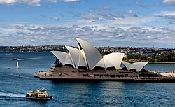 The Sydney Opera House was completed in 1973 and declared a UNESCO World Heritage Site in 2007, making it the youngest building to have received the designation.[361]