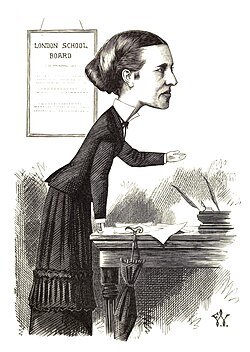 Caricature of Garrett Anderson published in 1872