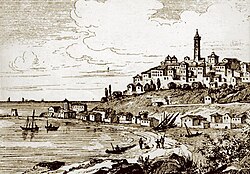 A representation of Porto Maurizio in the early 1800s