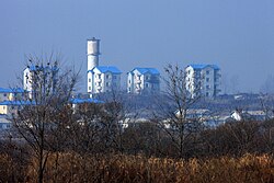 Kijŏng-dong in North Korea, seen from South Korea
