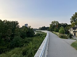 The Thames Valley Parkway is a bike path that runs along the Thames River