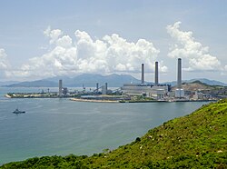 Lamma Power Station, a coal power plant on Lamma Island owned by Hongkong Electric