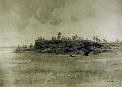 Long Tom's epaulments at Mafeking