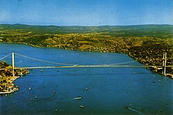 The Bosphorus Bridge in 1973