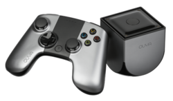 Ouya, a video game console which runs Android