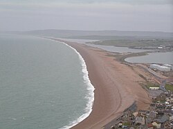 Chesil Beach from the Isle of Portland