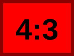The ratio of width to height of standard-definition television