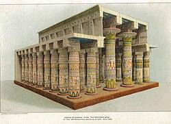 Design of the Great Hypostyle Hall constructed around c. 1290–1224 BC[2]