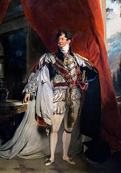 Portrait in Garter robes by Lawrence, 1816