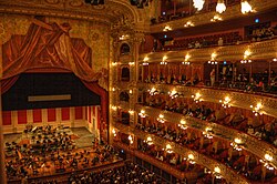 Concert hall and stage