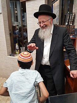 Eliyahu at Heichal Yaakov, his father's Jerusalem synagogue