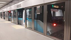 Istanbul Metro's M8 line is among the new lines with fully automated driverless trains and platform screen doors for increasing passenger safety