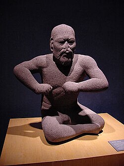 "The Wrestler", an Olmec era statuette, dated roughly 1400–400 BC