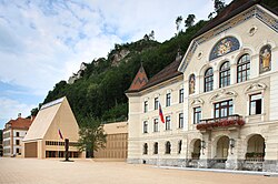 The centre of government in Vaduz