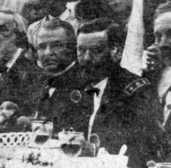 Andrew Johnson and Ulysses Grant pictured during Johnson's Swing Around the Circle tour (1866)