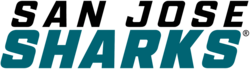 The current wordmark logo for the San Jose Sharks, introduced in the 2020–21 NHL season.