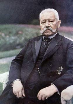 Autochrome photograph of Hindenburg, October 1927
