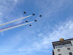 Georgian Su-25s in a parade