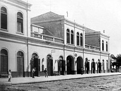 The station in 1883