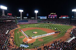 Fenway Park, home of the Boston Red Sox, during the World Series