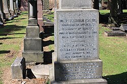 Grave of Elizabeth Pease Nichol, Grange Cemetery, Edinburgh