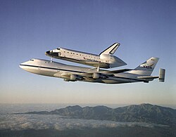 Space Shuttle Atlantis on a Shuttle Carrier Aircraft