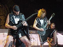 Members of Killswitch Engage on stage in 2009