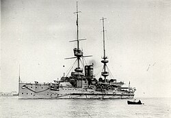 Prince George after her 1904 refit.