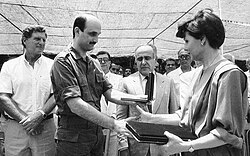 Samir Geagea and daughter of William Hawi – Leila