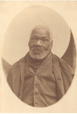 The only known photograph of a Black Refugee, c. 1890. During the war, a number of African Americans slaves escaped aboard British ships, settling in Canada (mainly in Nova Scotia)[270] or Trinidad.