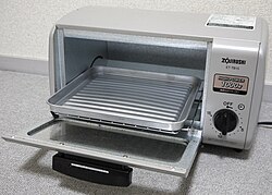 A Japanese toaster oven