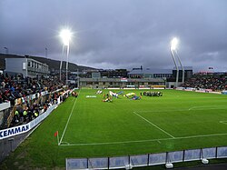 Tórsvøllur, the home stadium of the Faroe Islands national football team