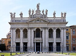 Archbasilica of Saint John Lateran, Rome's Cathedral, built in 324, and partly rebuilt between 1660 and 1734