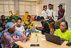 Nigerian librarians editing the Wikidata database