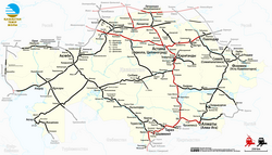 Kazakhstan's railway network