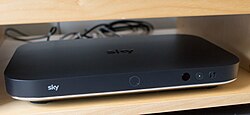 A Sky Q digital satellite receiver set-top box