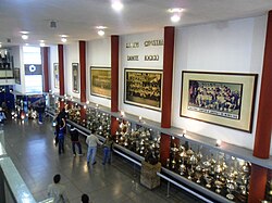 Aerial view of the trophies exhibited in 2011