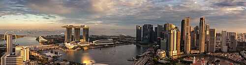 Skyline of Singapore's Downtown Core
