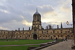 Tom Tower as seen from Tom Quad