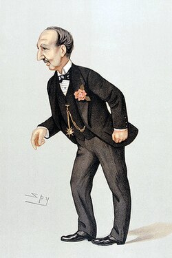 "The Yellow Admiral" Field as depicted by Spy (Leslie Ward) in Vanity Fair, July 1891